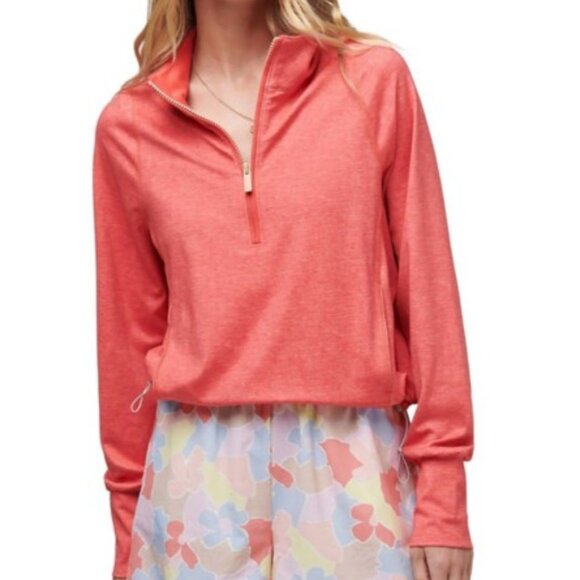Travis Mathew 1/2 Zip Pullover Shirt Tulum Weekend Women's Size XL - Picture 1 of 9